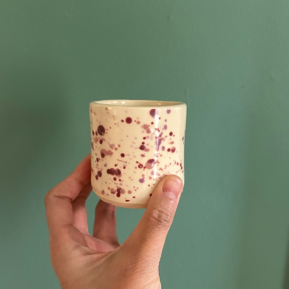 Handmade Ceramic Speckled Tumbler Cup